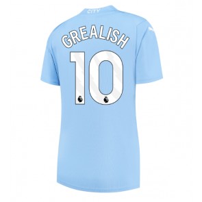 Manchester City Jack Grealish #10 Koszulka Podstawowych Kobiety 2023-24 Krótki Rękaw